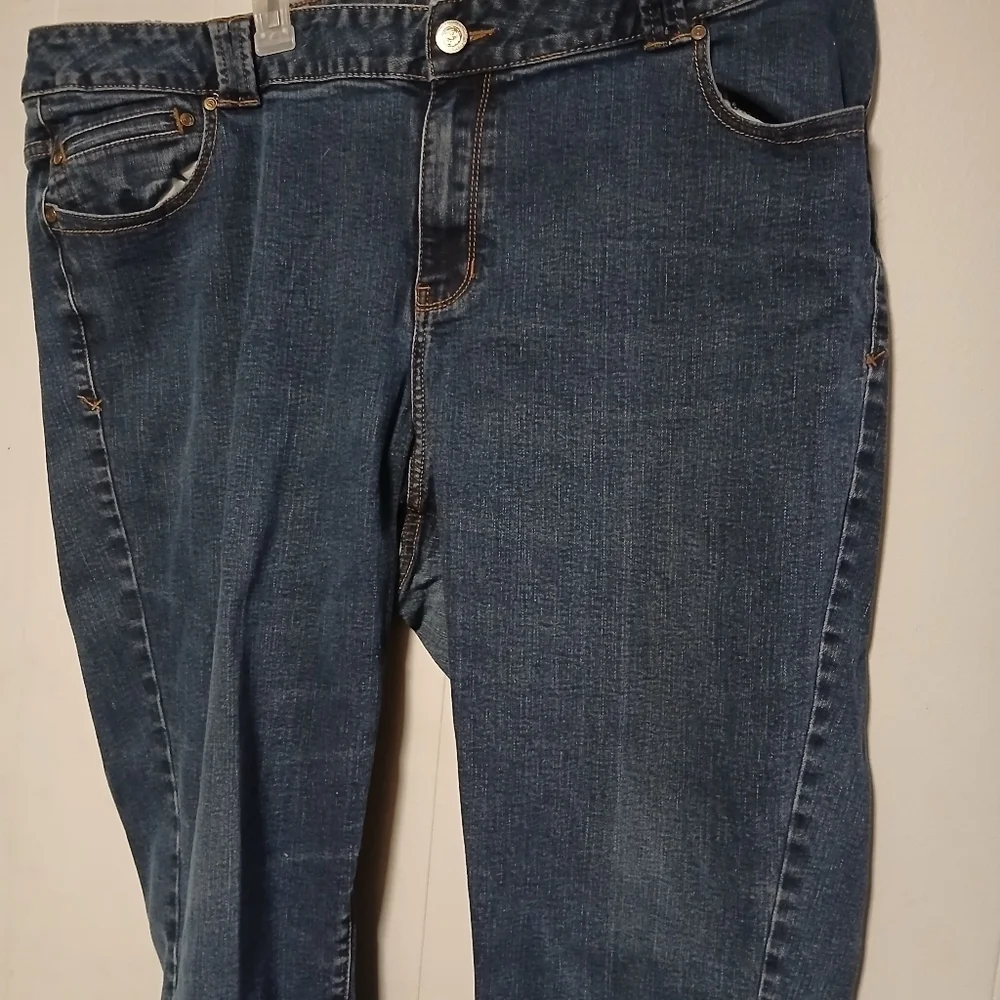 Lane Bryant skinny jeans..Genius fit. Size 24 average.